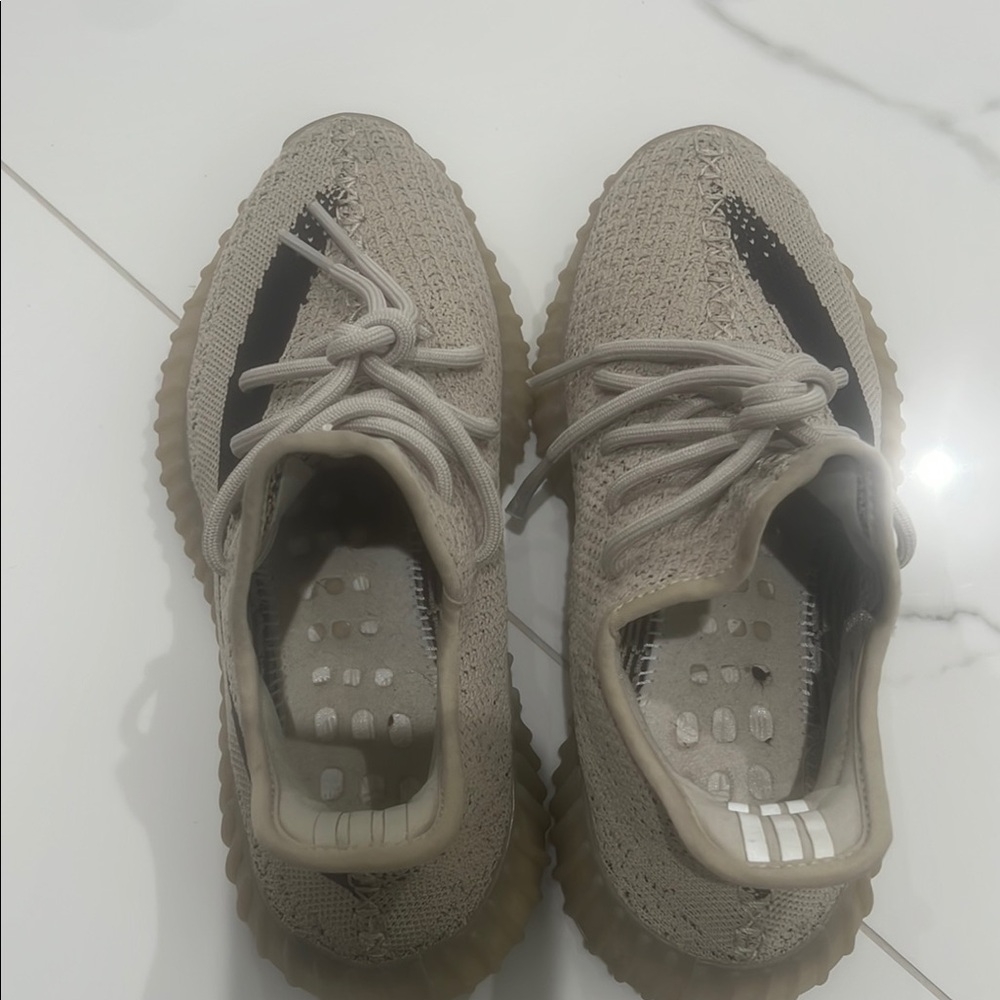 Tan and Black Knit Sneakers
